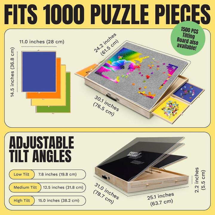 Image du produit Puzzle Ready Puzzle Board mit Kippfunktion (1000 pièces)