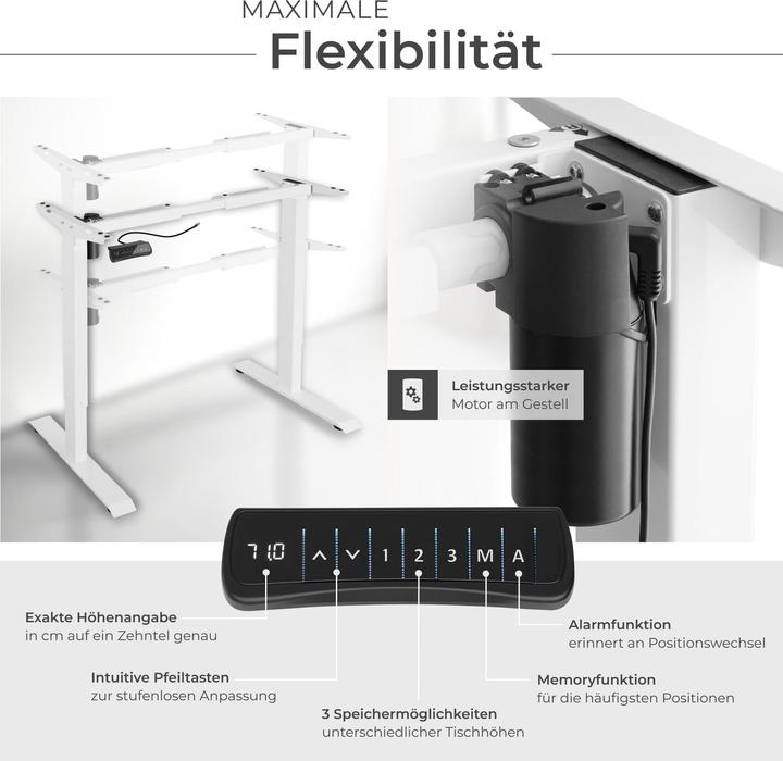 Produktbild tectake Elektrisches Tischgestell