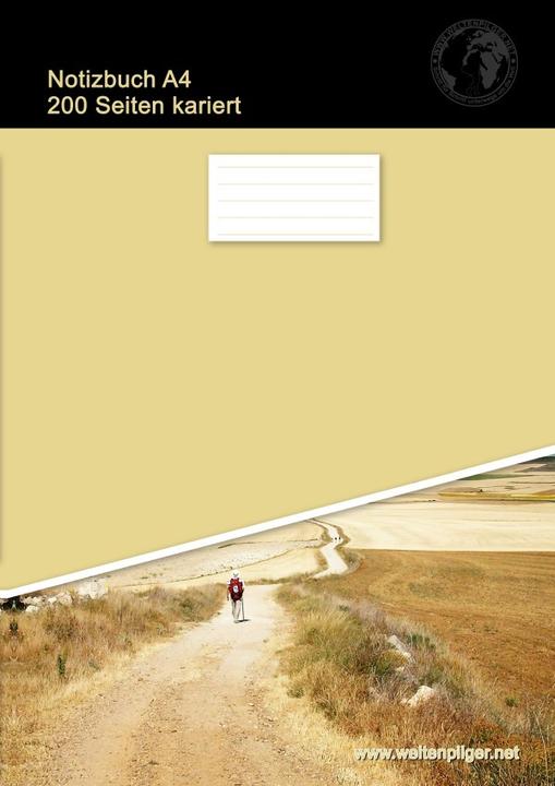Image du produit Brondke:Carnet de notes A4 200 pages quadrillées (A4, Quadrillé, Couverture rigide)