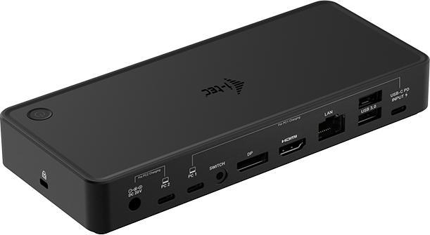 Actual product image i-tec USB-C Dual KVM Display Docking Station 4K (USB-C, 9 Ports)