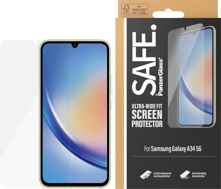 Produktbild PanzerGlass Safe. (1 Stück, Samsung Galaxy A34 5G)