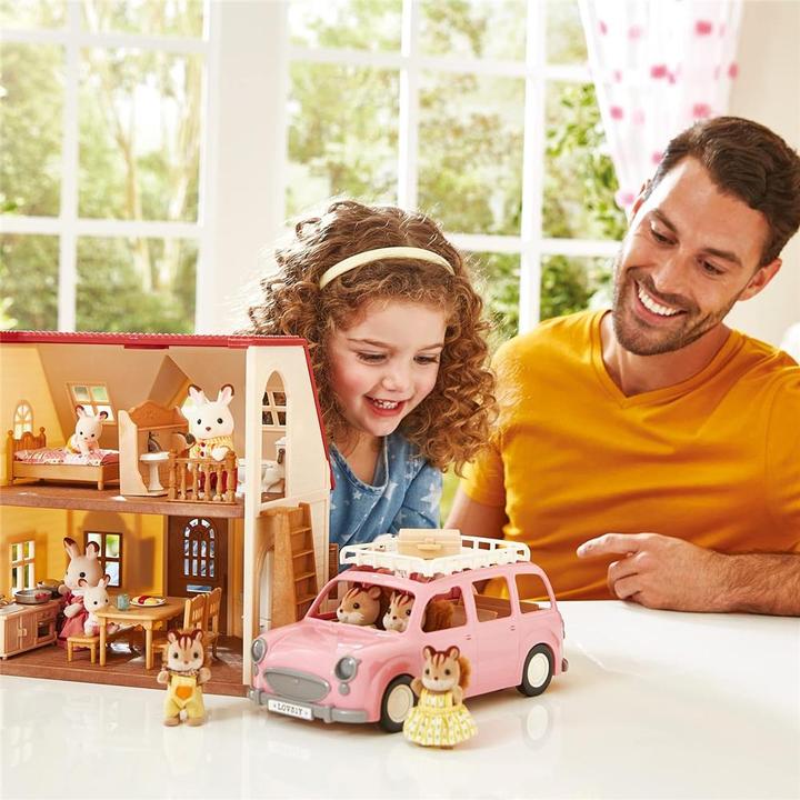 Image du produit Sylvanian Families Le monospace rose set pique-nique