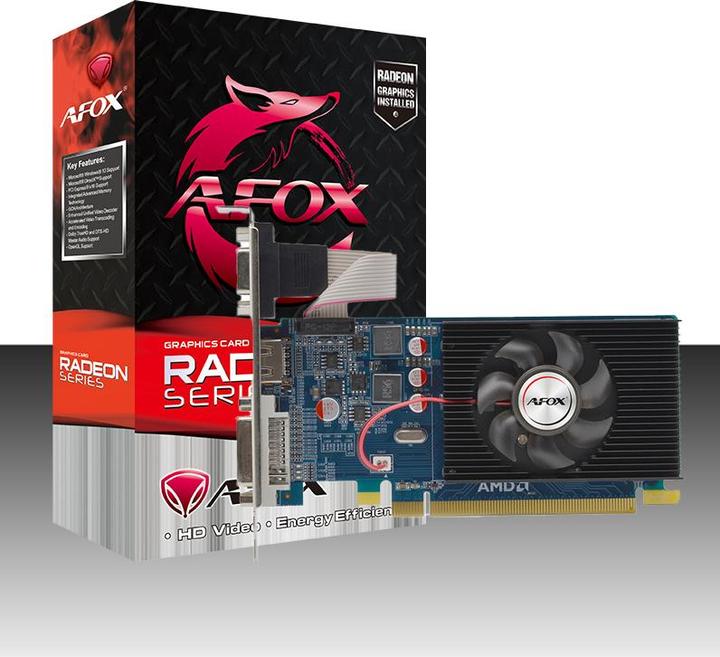 Actual product image AFOX Radeon HD 6450 1GB DDR3 64Bit DVI HDMI VGA LP AF6450-1024D3L9 (1 GB)