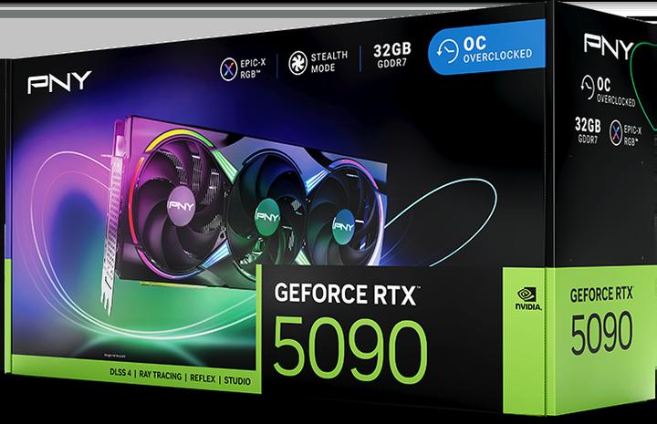 Actual product image PNY Geforce Rtx 5090 32gb Argb Gaming Overclocked Triple (32 GB)