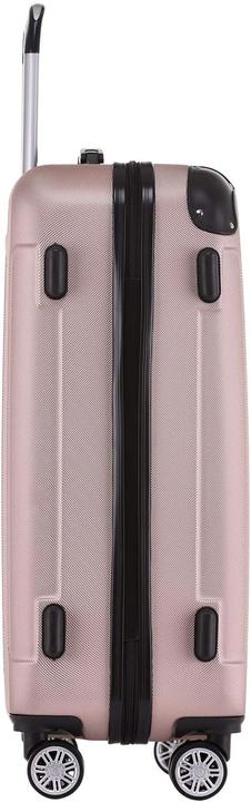 Immagine prodotto Beibye Valigetta da viaggio a ruote gemelle 3 pezzi Colori oro rosa (M (50 - 90l), L (90 - 115l), XL (da 115l))