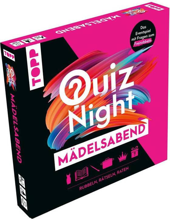 Produktbild TOPP Quiznight – Mädelsabend: RUBBELN, RÄTSELN, RATEN (Deutsch)
