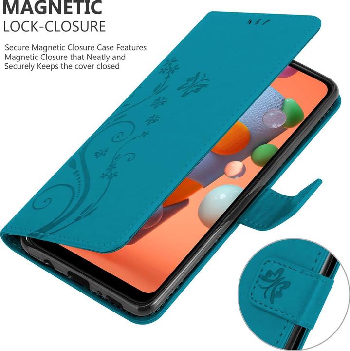 Actual product image Cadorabo Flower Book Cover (Samsung Galaxy M11, Samsung Galaxy A11)