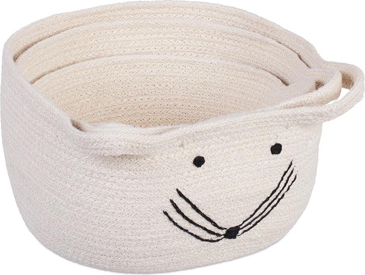 Produktbild Relaxdays 3-tlg. Aufbewahrungskorb-Set (3 x)