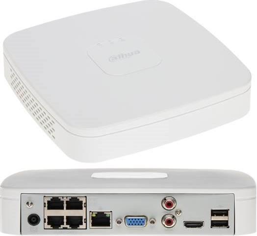 Dahua VIDEOREGISTRATORE NETTO 4CH 4POE/NVR4104-P-EI (Videoregistratore di rete (NVR))