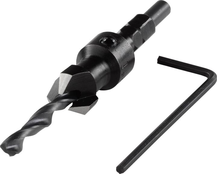 Produktbild wolfcraft wolfcraft 1 Vorbohrer mit Senker, S=6-kt., ø4,5-12 (12 mm)