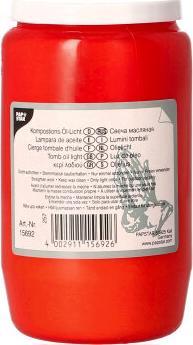 Papstar Huile de composition lumière T3 rouge Coque (1 pcs)
