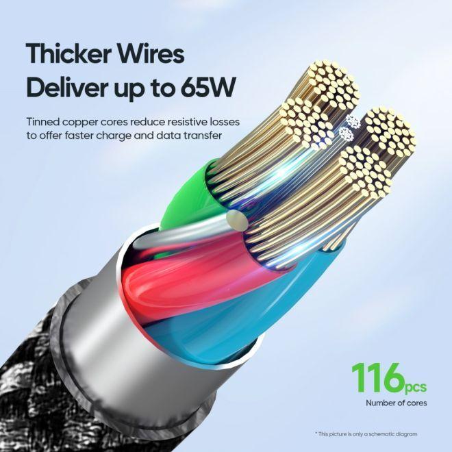 Actual product image Duzzona A6 PD Fast Charging Cable (1 m, USB 2.0, 65 W)