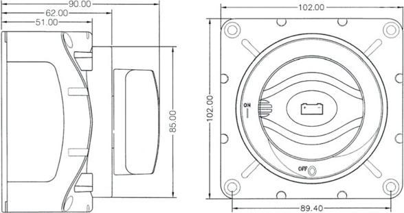 Actual product image Hella Battery disconnector 600A