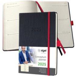 Actual product image Sigel Weekly calendar 2025 C2564 1W/2S red 21.3x14.8cm (A5, German)