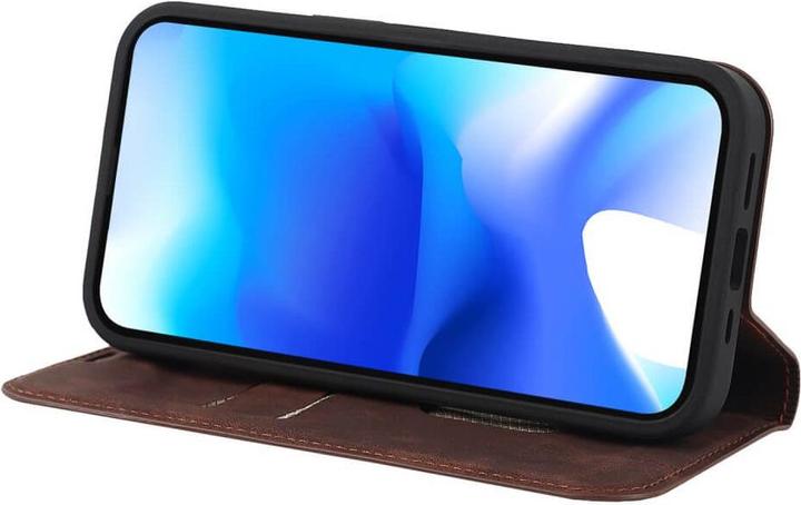 Immagine prodotto Cover-Discount iPhone 15 Plus - Custodia MagSafe Flip RFID marrone scuro (Apple iPhone 15 Plus)