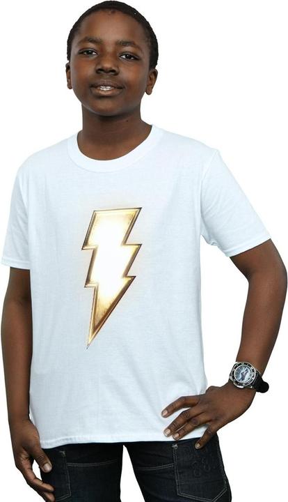Actual product image Boys Shazam Bolt Logo T-Shirt (128)