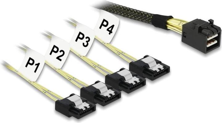 Immagine prodotto Delock Cavo Dellock SAS: SFF-8643- 4xSATA, 0.5m