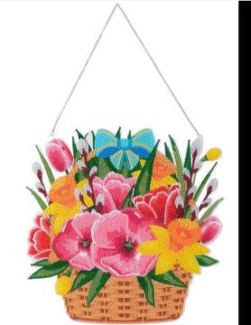 Image du produit Craft Buddy Printemps, 30x30cm Crystal Art Panier suspendu