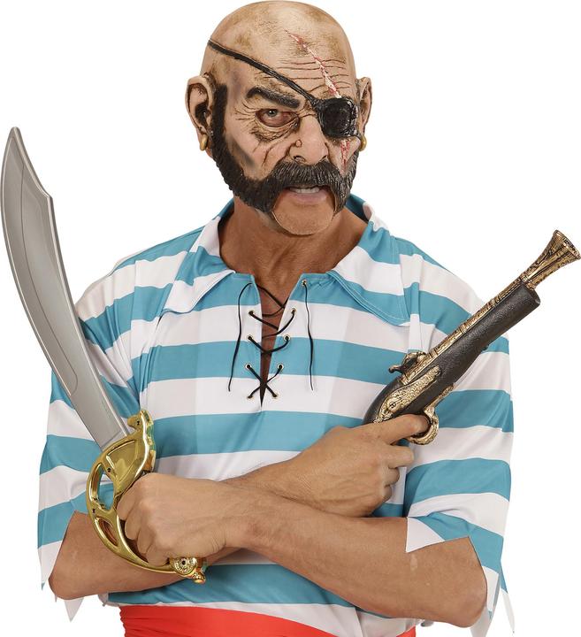 Actual product image Widmann Scary pirate mask