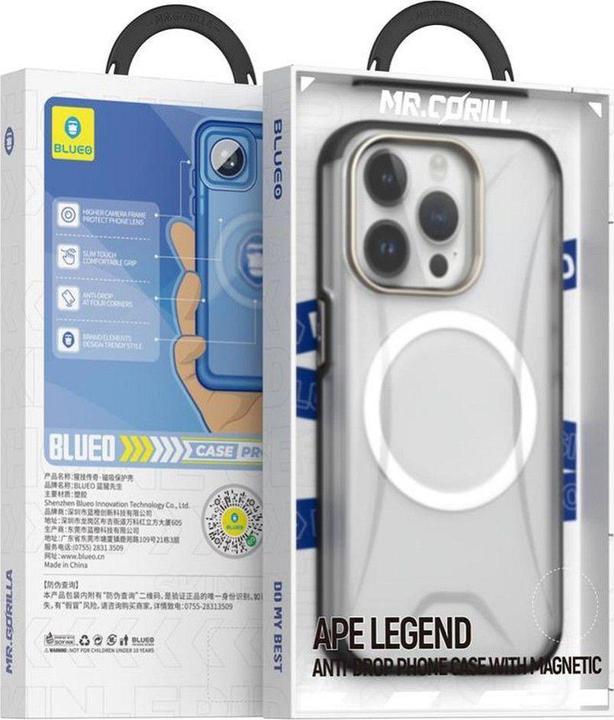Blueo Consumables! APE Legend Anti-Drop Phone Case - Apple iPhone 16 Pro gray (Apple iPhone 16 Pro)