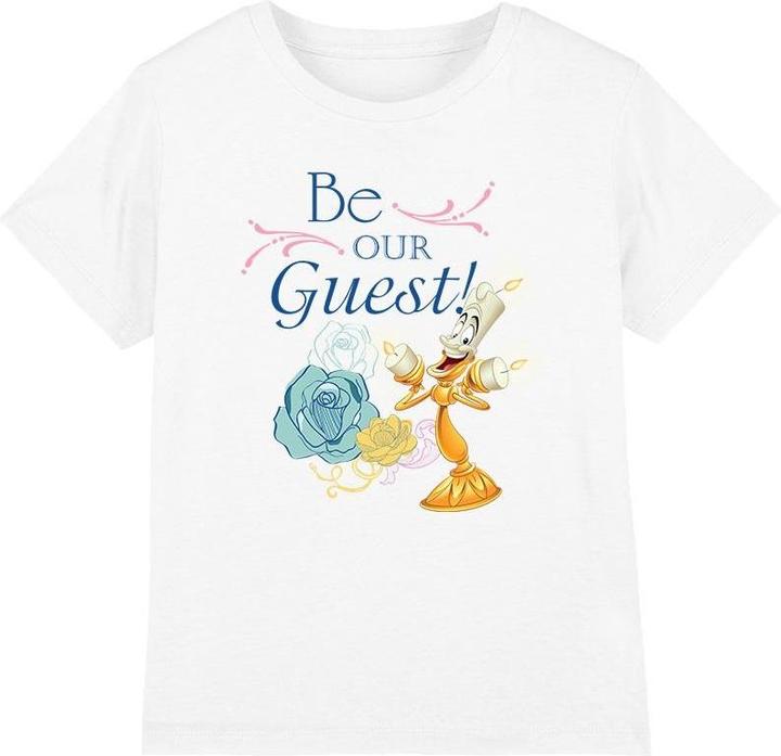 Actual product image Beauty And The Beast Childrens/Kids Be Our Guest T-Shirt (140)