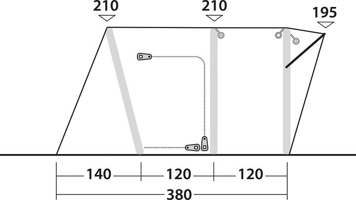 Immagine prodotto Outwell Wolfburg 380 Air (Tenda, 23.50 kg)
