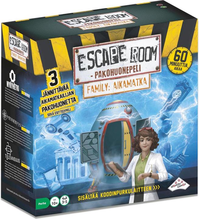 Identity games Escape Room Family Aikamatka -pakohuonepeli (Finnish)