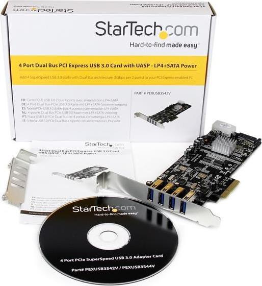 Produktbild StarTech 4-Port USB 3.0 PCIe Card