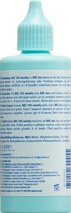 Immagine prodotto Curaprox BDC 105 Concentrato Settimanale Concentrato (100 ml, Collutorio)