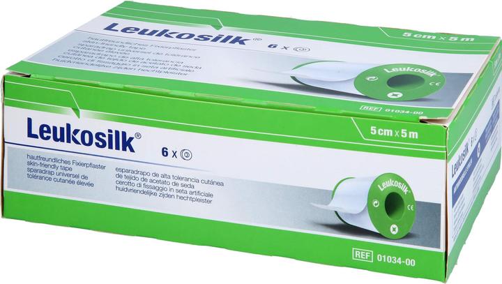 BSN LEUKOSILK 5MX5CM, 6 St PFL (6 x)