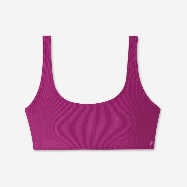 Produktbild Olaian Women’s textured surf bralette bikini top - Aurely purple (40, 42)