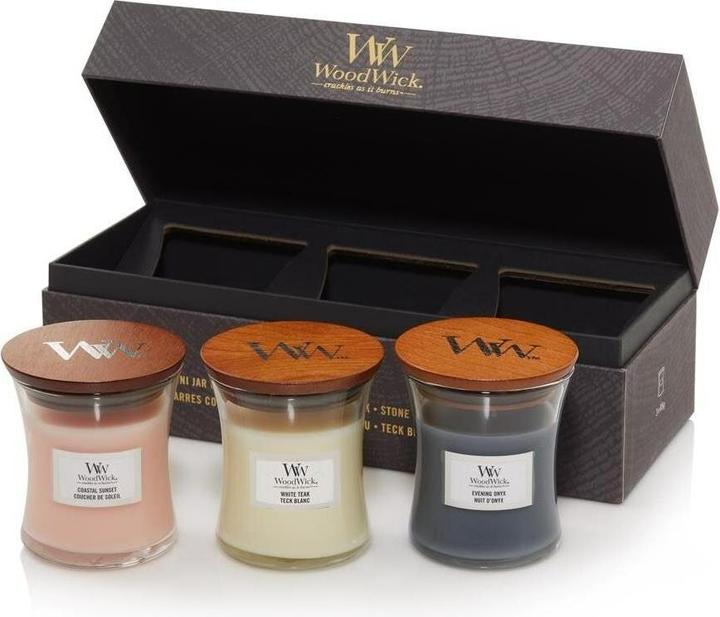 Actual product image WoodWick 3 Mini Jar Giftset Floral