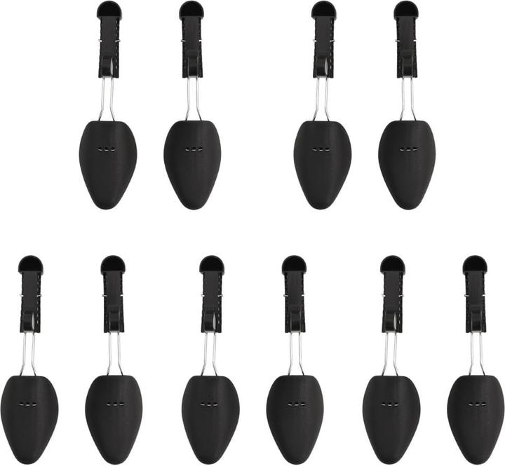Produktbild VidaXL Schuhspanner 5 Paar Schwarz EU 38-45 Kunststoff,Farbe (38, 39, 40, 41, 42, 43, 44, 2 x)