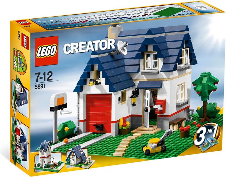 LEGO House with garage (5891, LEGO Creator 3-in-1)