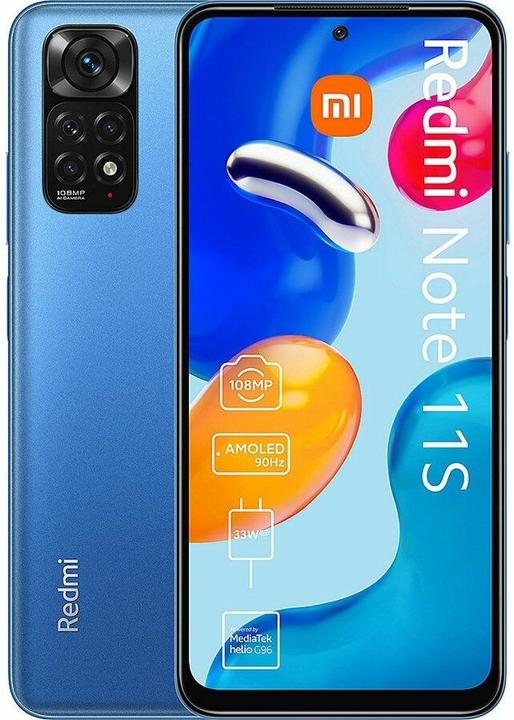 Actual product image Xiaomi Redmi Note 11S (64 GB, Twilight Blue, 6.43", Dual SIM, 108 Mpx, 4G)
