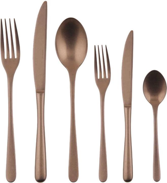 Rosenthal Posate 36 pezzi. Gusto Vintage in acciaio inox/rame PVD (36 Pezzo/i, Misurini, Forcone, Coltello)