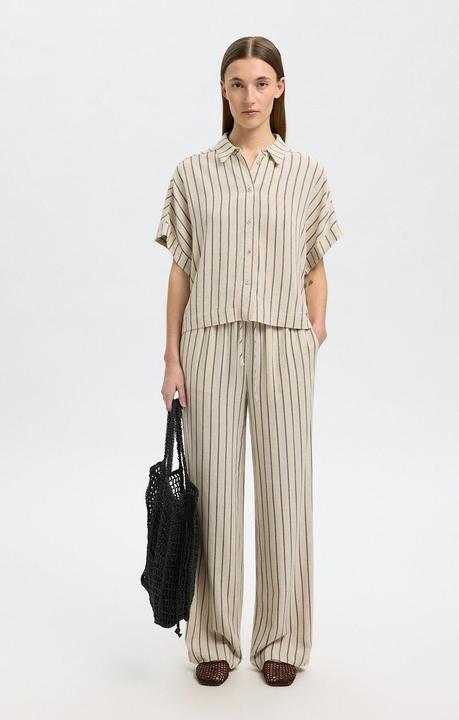 Immagine prodotto Selected Femme Slfviva Ss Striped Cropped Shirt Noos (34)