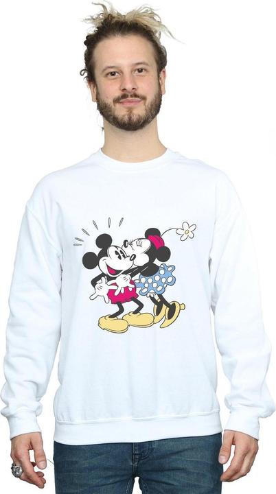 Actual product image Disney Mens Mickey And Minnie Mouse Kiss Sweatshirt (M)