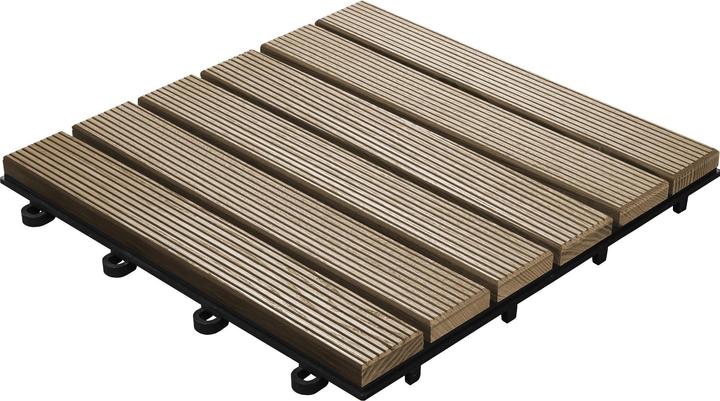 Florco Balcony & patio slabs ash, 6 slats 30 x 30, 6 pcs. (6 x, 30 x 30 cm)
