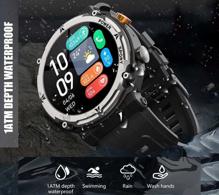 Actual product image Herren-Smartwatch RNCF25-1 SCHWARZ
