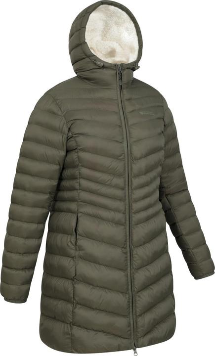 Actual product image Mountain Warehouse Womens/Ladies Florence Faux Fur Lined Padded Jacket (46 D)
