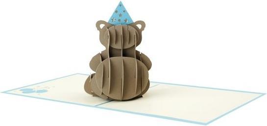 Actual product image MU Classic 3D Pop-Up Birthday greeting card - Bear (1 pcs.)