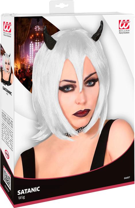 Immagine prodotto Magni Widmann 04457 - Parrucca da diavolo, cosplay, gotica, festa a tema, carnevale, Halloween