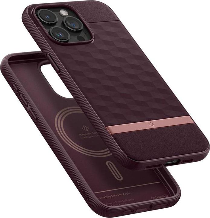 Produktbild Caseology Parallax MAG iPhone 15 Pro 6.1" Magsafe Burgundowy/Burgundy ACS06751 (Apple iPhone 15 Pro)