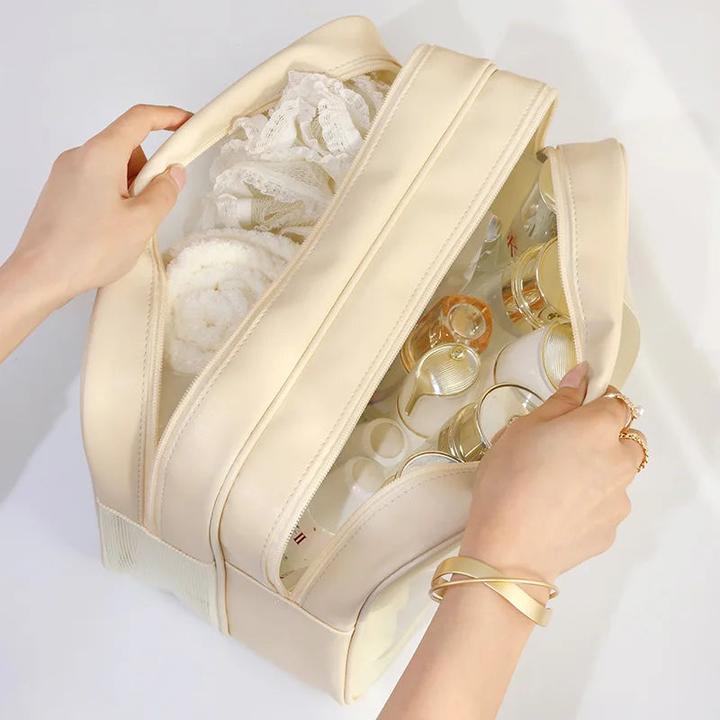 Produktbild Only-Bags.Store Nass-Trocken-Trennung Schminktasche tragbare Kulturtasche Reise Essentials grosse Kapazität