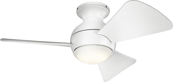 Produktbild Elstead Lighting Sola leiser Deckenventilator mit LED Licht Ø86cm + Fernbedienung Silber