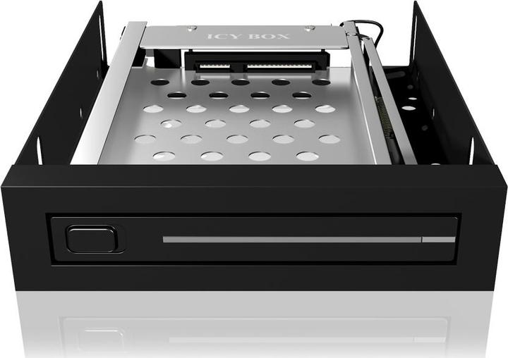Produktbild Icy Box IB-2216StS SATA Wechselrahmen fuer 6,3cm 2.5Z HDDs SSDs in 3.5Z Schacht Hot-Easy-Swap Alu Kunssto...