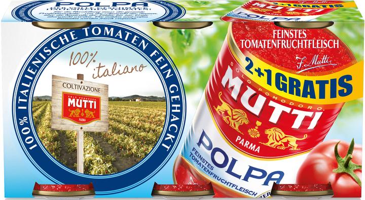 Actual product image Mutti Tomatoes Polpa (454 g)