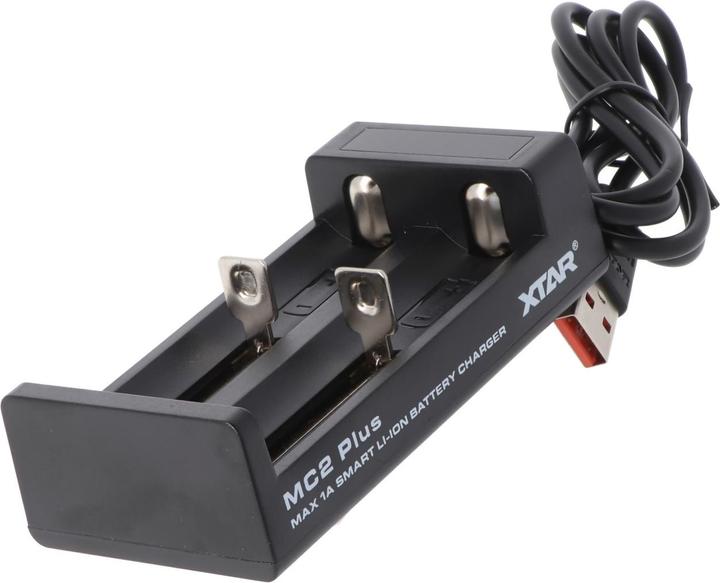 Actual product image AccuCell Charger MC2 Plus suitable for 10440,14500,14650, 16340, 17335, 17500, 17670,18350,18490, 18500,... (1 pcs., Chargers without battery)