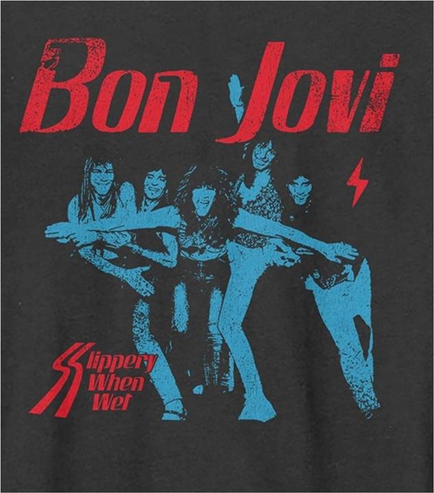 Immagine prodotto Amplified Maglietta unisex da adulto Slippery When Wet Bon Jovi (3XL)